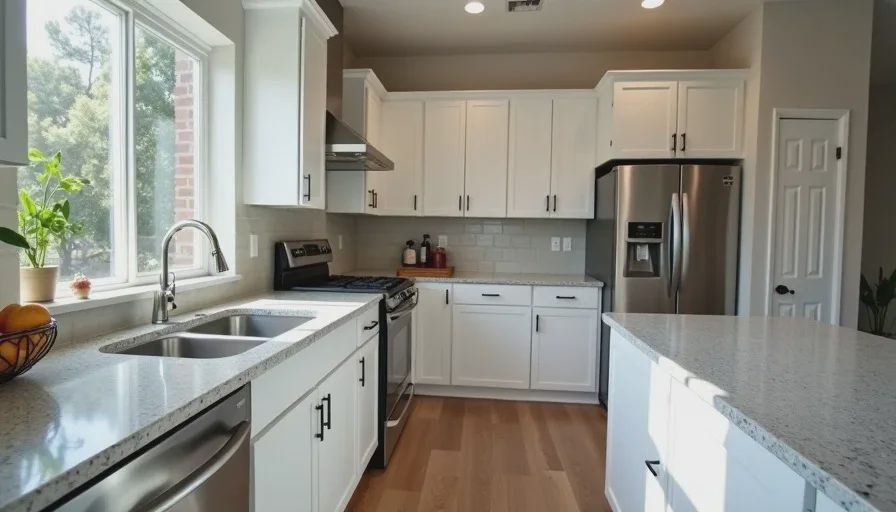budget friendly kitchen renovation with RTA cabinets and laminate countertops