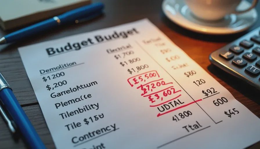 bathroom renovation budget breakdown showing real costs from old house project total 18112
