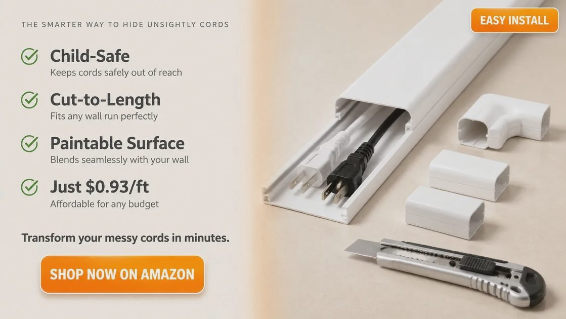 Cutting Cable Raceway plastic sections to custom length during installation