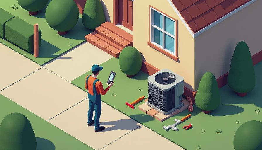 Visual context for 2.5 ton hvac unit