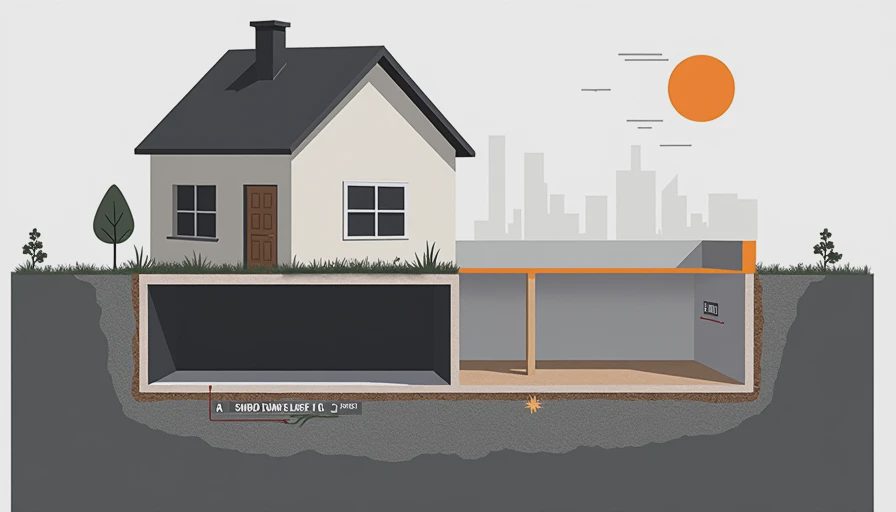 Illustration for crawl space vs slab foundation