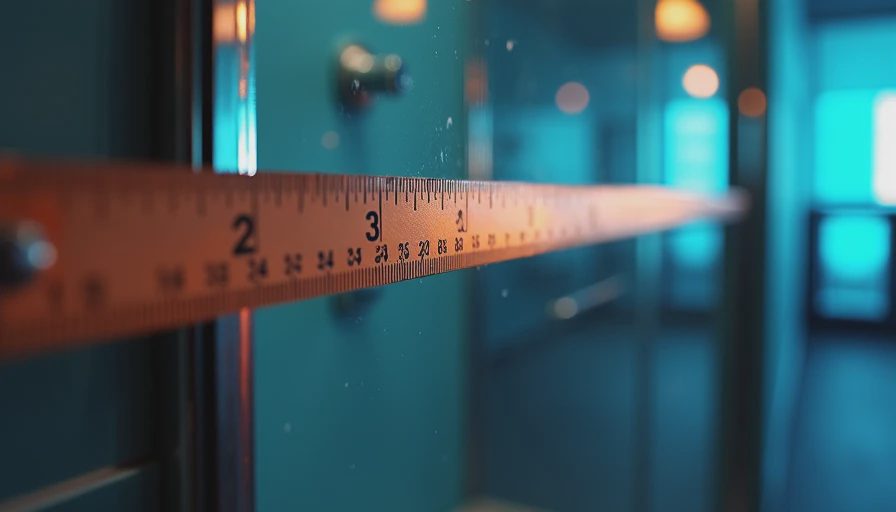 Visual context for shower door width
