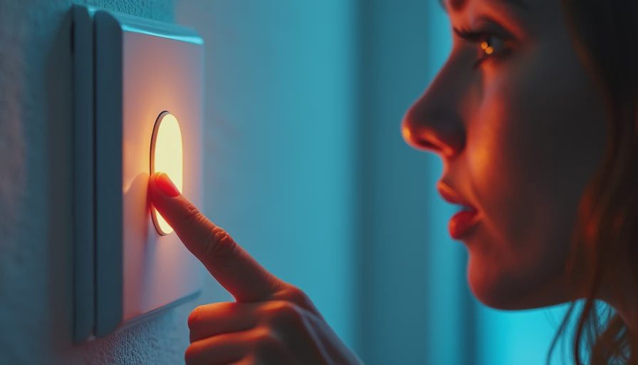Visual context for light switch push button